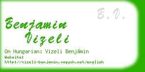 benjamin vizeli business card