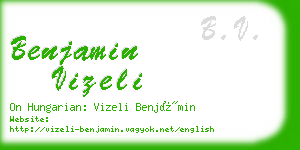 benjamin vizeli business card